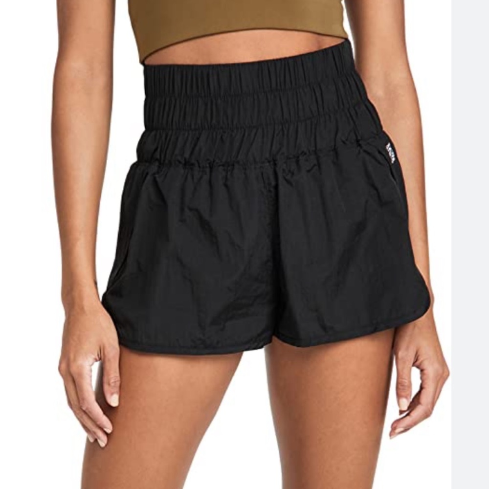 Free People Movement The Way Home Shorts in Black Large
